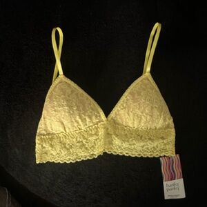 Yellow lace bralette
